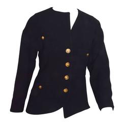 Chanel Black Asymmetrical Jacket 10