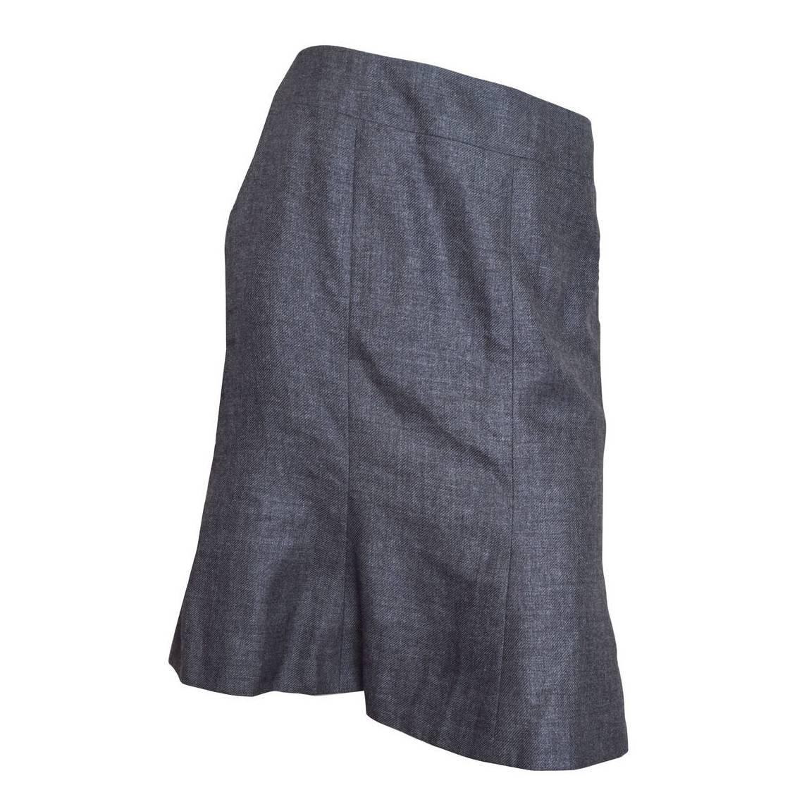 Chanel Gray Tulip Skirt