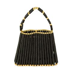 Vintage Rare William de Lillo Licorice Handbag