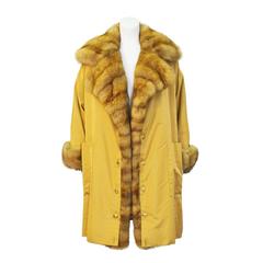 manteau Christian Dior Haute Fourrure des années 1980:: garni de zibeline dorée