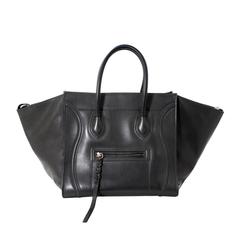 Celine Grey Leather Phantom Tote