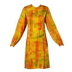 Lihli Vintage Ombre Silk Dress