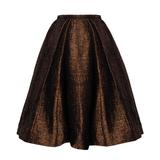 1950s Couture Vintage Silk + Wool Hand Woven Pleated Skirt