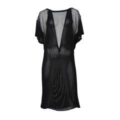 Gaultier Black Mesh Panel Dress
