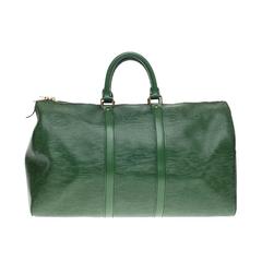 Louis Vuitton Green Epi Leather Borneo Keepall 45 Duffle Bag