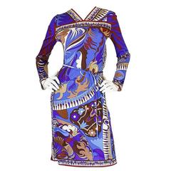 1960s Brilliant Printed Silk Jersey Emilio Pucci Dress 12