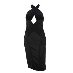 2003 TOM FORD for GUCCI BLACK CORSET DRESS