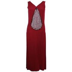 Stop Sénès Couture Silk Crepe Evening Gown with Beaded Bodice 12