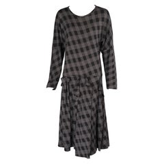 Vintage Comme des Garcons Black & Grey Checked Dress