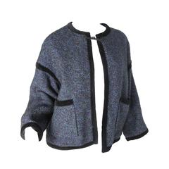 Late 70s - Early 80s Ungaro Knit Jacket with Rabbit Fur Lining 11