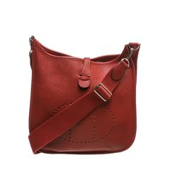 Hermes Sienne Clemence Leather Evelyne III Messenger Handbag
