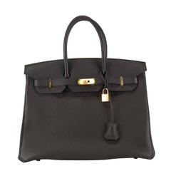 Hermes Birkin 35 Togo BLACK Gold Hardware 2015.