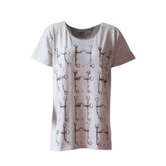 HERMES T-Shirt 36 MORS DE SELLE JERSEY CHINE  GREY 2015.