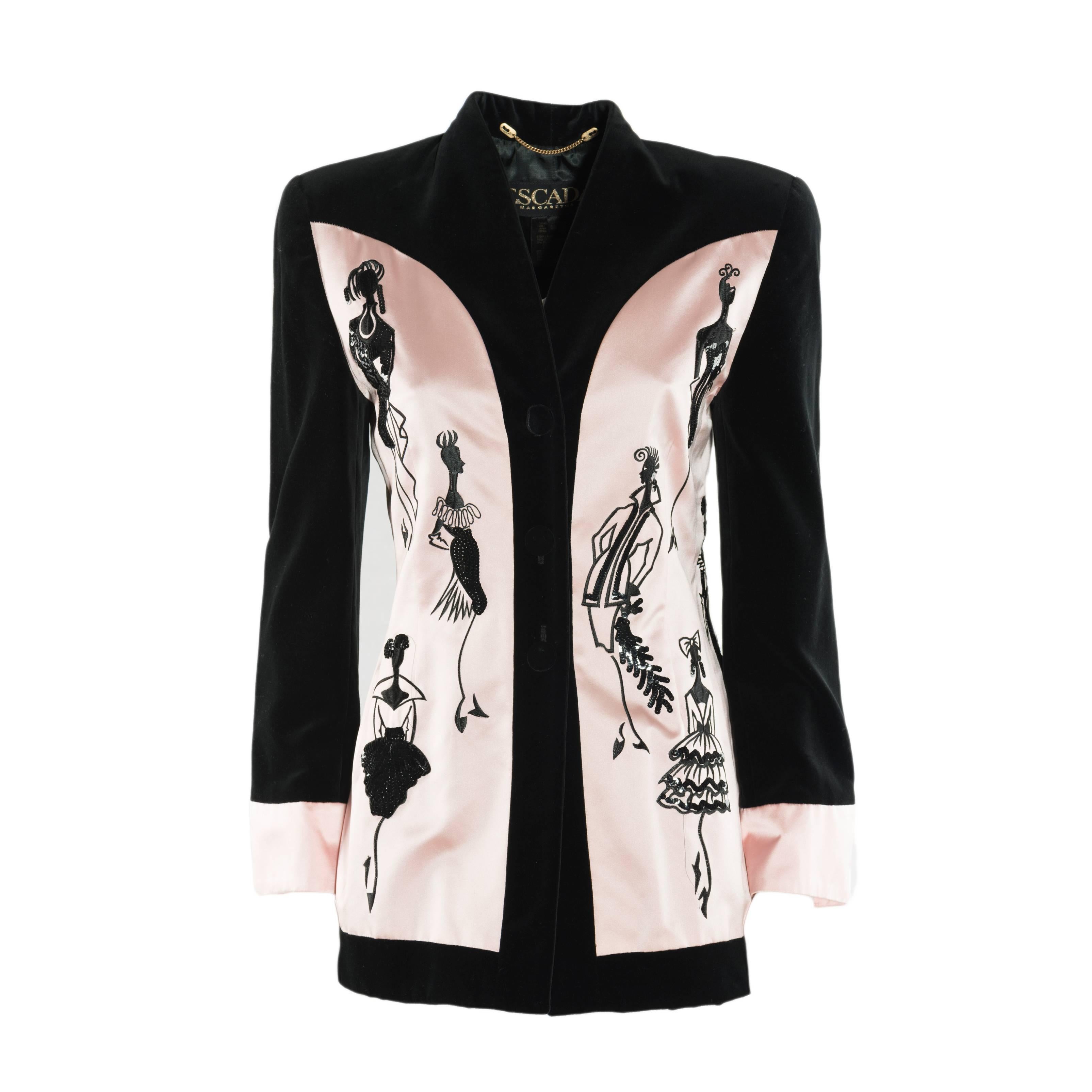 Escada Pink Silk and Cotton Elegant Jacket