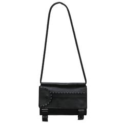 Tom Ford for Yves Saint Laurent runway black calfskin flap bag, Fall 2001 9