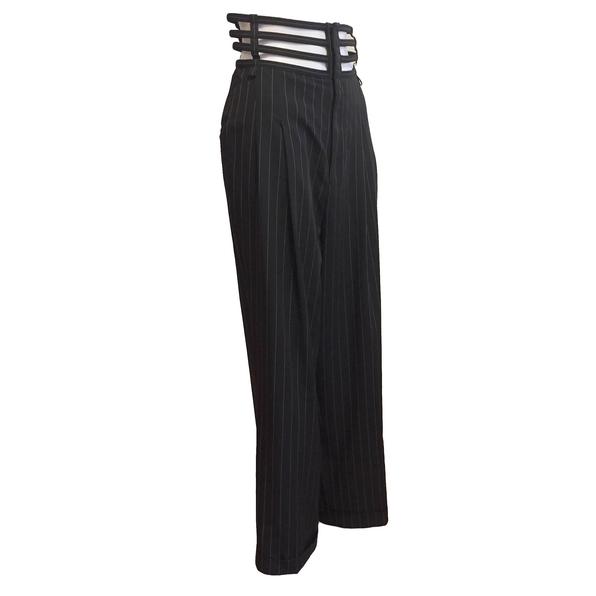 Iconic Jean Paul Gaultier Cage Pants, Circa 1990 For Sale