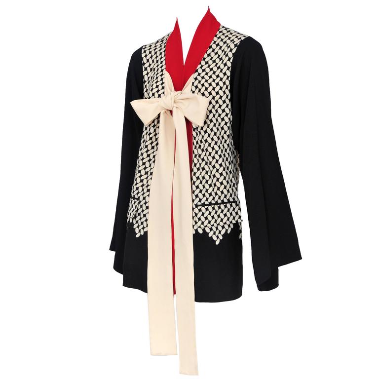 Gaultier Printed Kimono Jacket For Sale