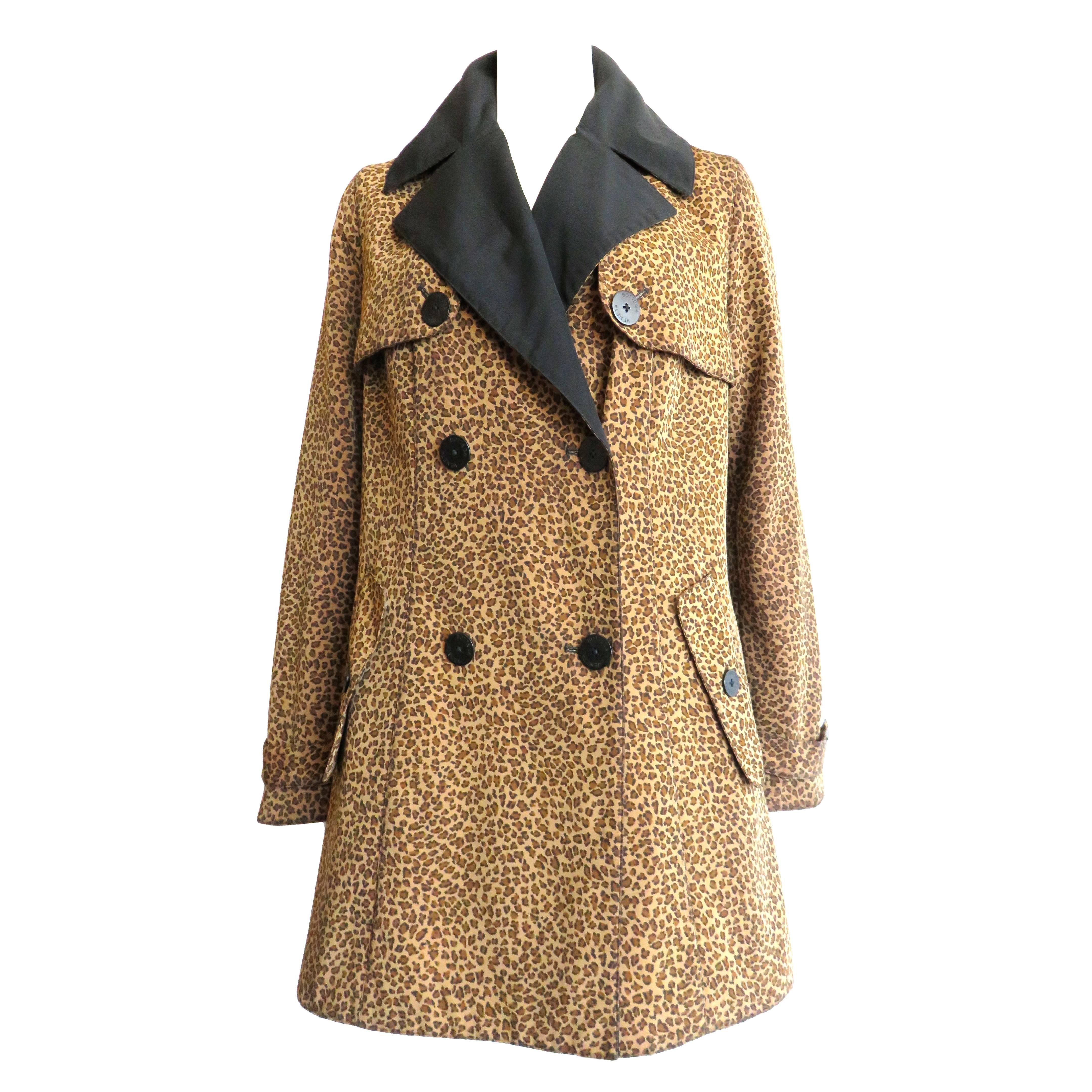 1990's BOTTEGA VENETA Leopard print raincoat  For Sale