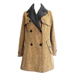 1990's BOTTEGA VENETA Leopard print raincoat 