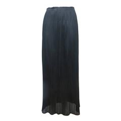 Pleats Please by Issey Miyake Black Maxi Skirt