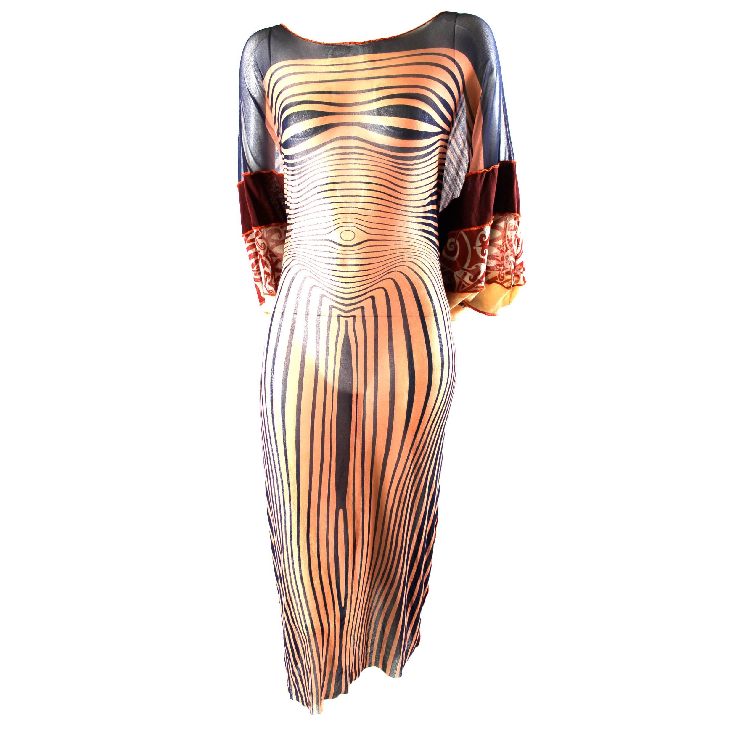 Jean Paul Gaultier Runway Body Contour Caftan S/S 1996 Collection