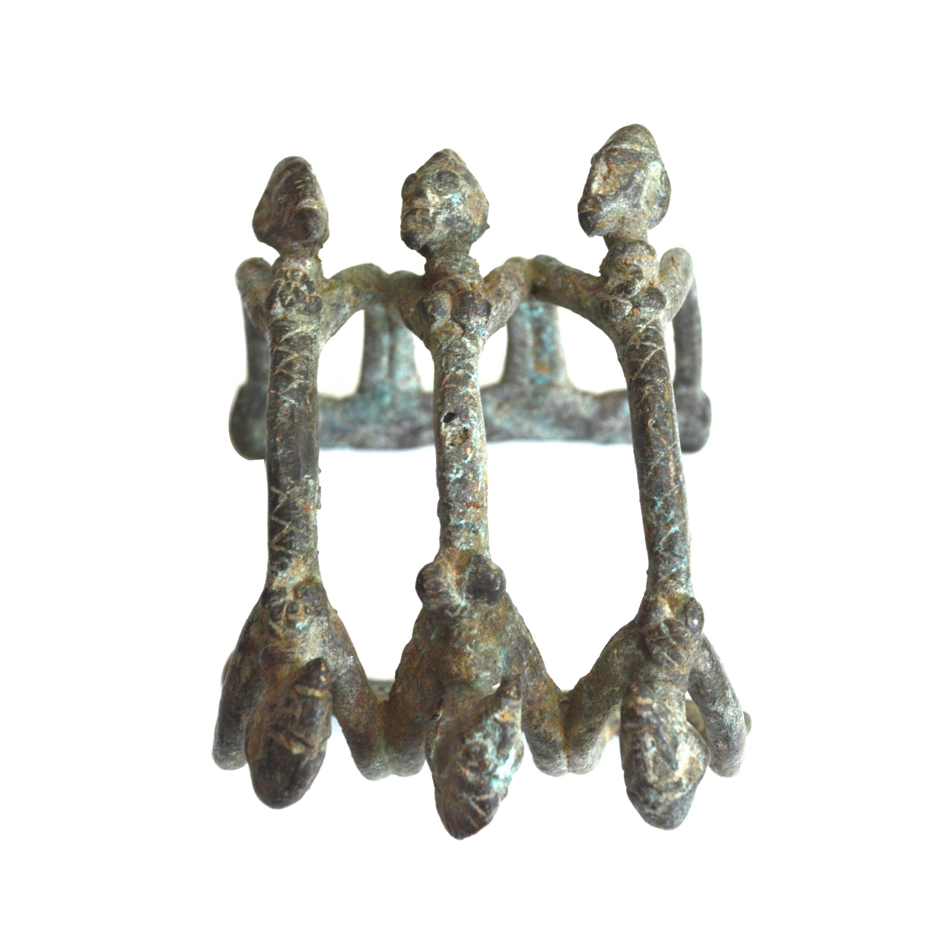 Mali Dogon Tribe Figural Cuff / 1800s