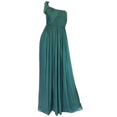 Pre-Fall 2008 Stella McCartney One Shoulder Silk Chiffon Dress 2