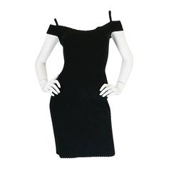Spring 1992 Collection Azzedine Alaia Off Shoulder Dress 9