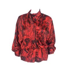 Vintage Pierre Cardin Silk Blouse - 1980s
