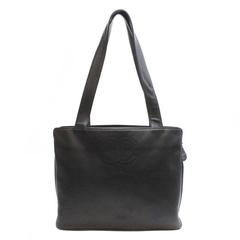 Chanel Large black Leather shoulder bag or tote