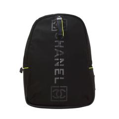 Chanel Black Nylon & Rubber Backpack SHW