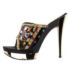 Casadei "CRYSTAL LOVERS" Limited Edition platform sandals 12