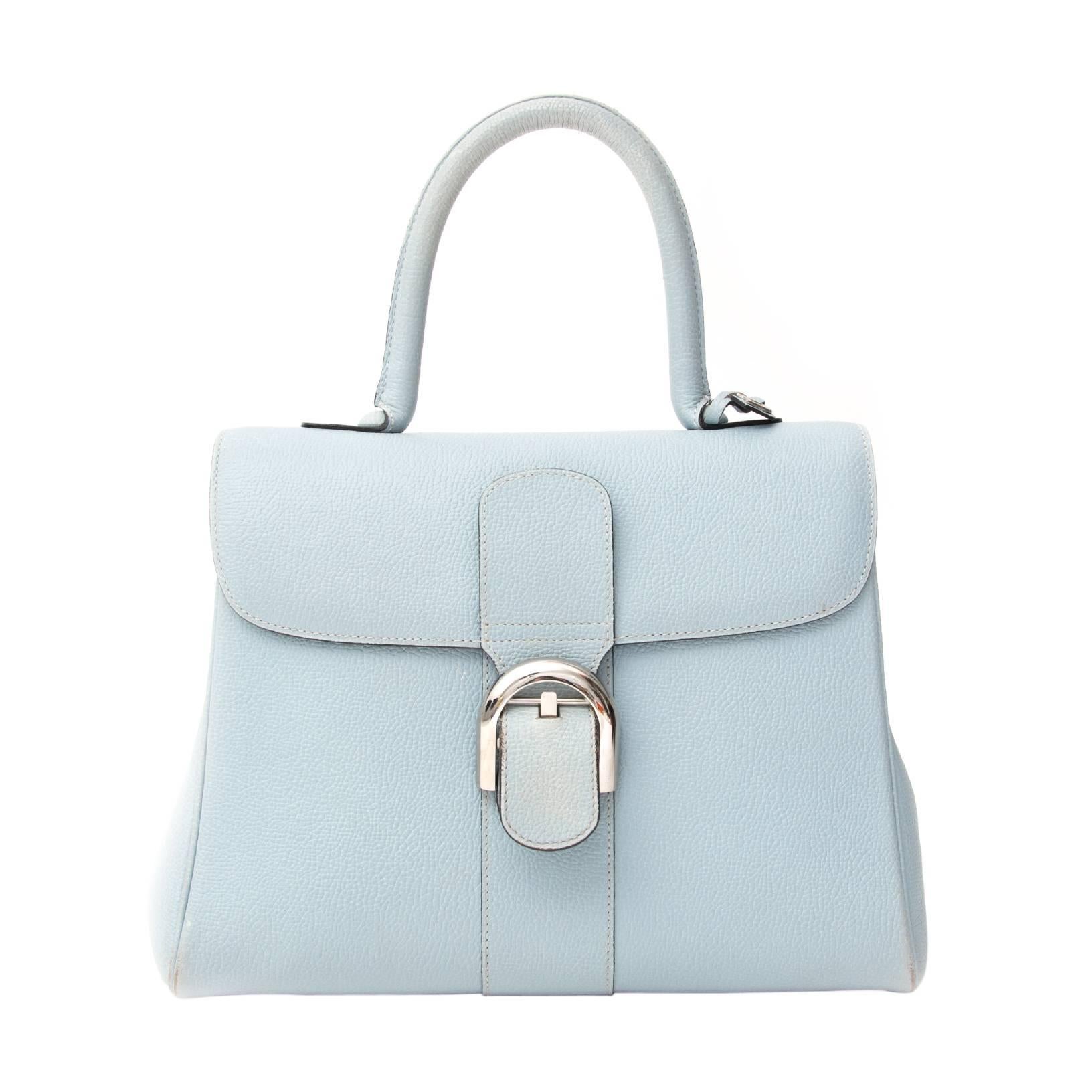 Delvaux Baby Blue Brillant MM