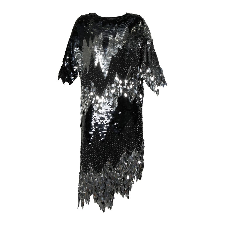 knee length dresses for ladies Retro Stage Apricot 1920s Sequin Fringe Flapper Dress main image 0
