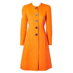 Valentino Double Face Wool Fitted Coat