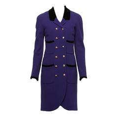 Vintage Chanel Royal Purple Coat