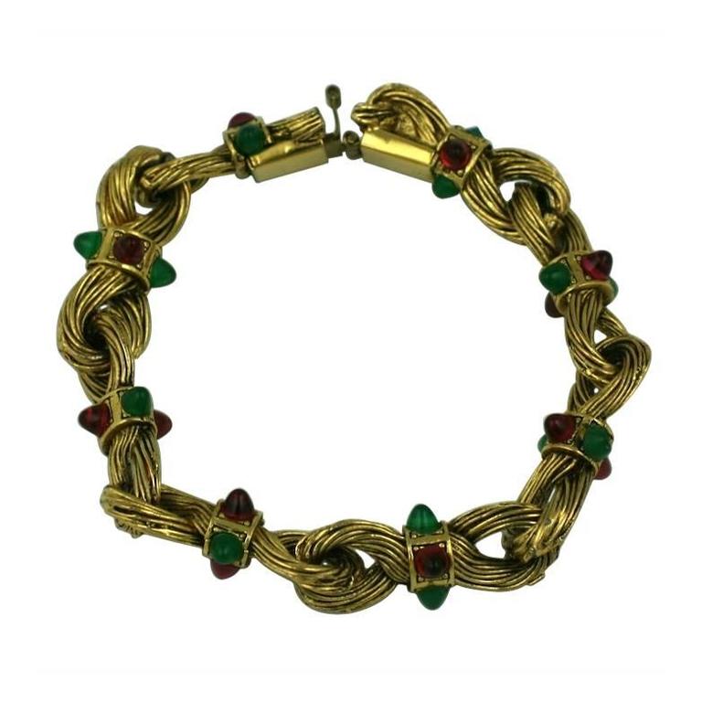 Chanel Pulsera de eslabones con nudo bizatino