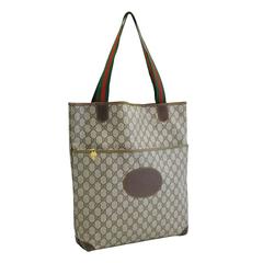 Vintage 1970's Gucci Monogram Tote Bag 