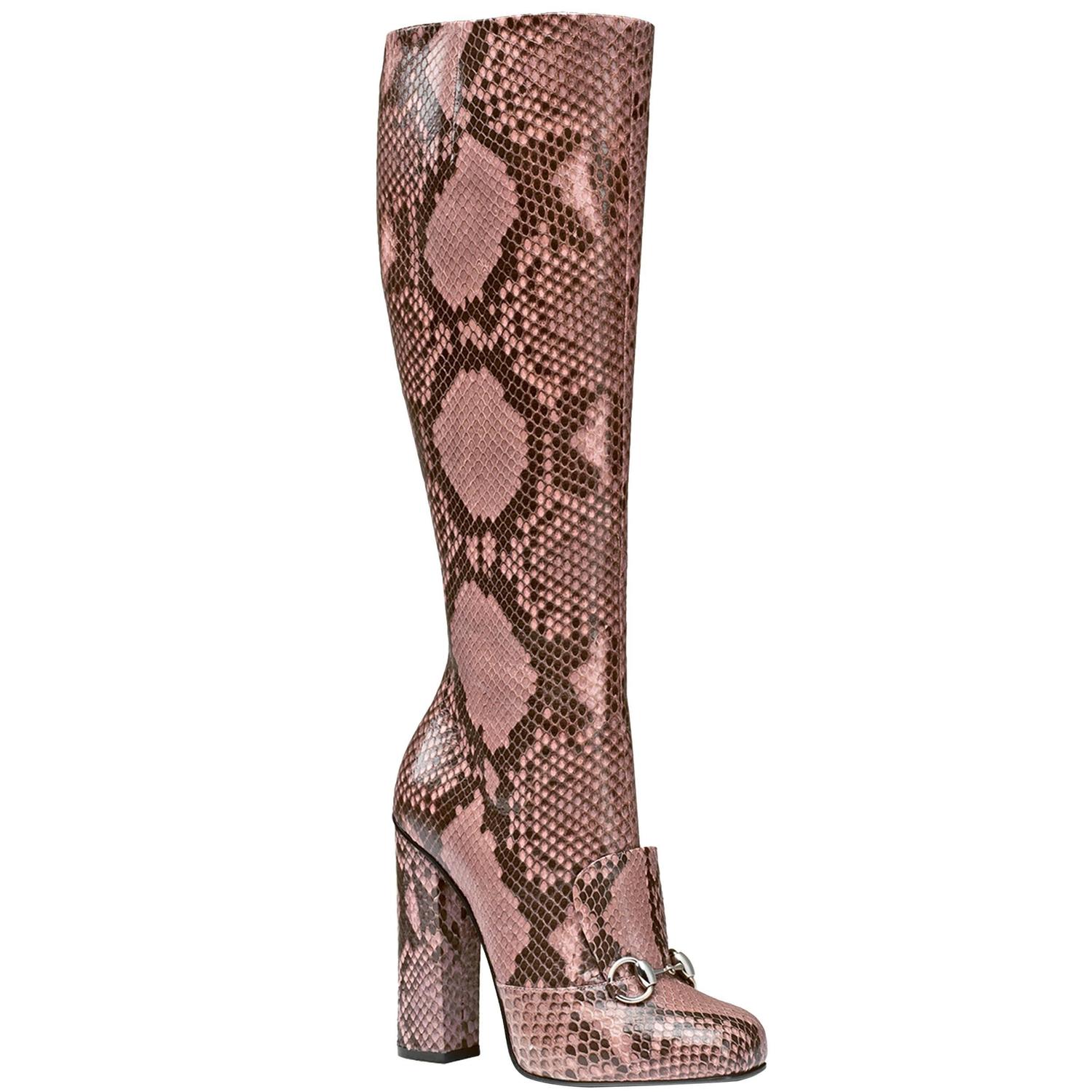 python knee boots