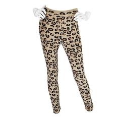 Rare 1991 Museum Held Azzedine Alaia Leopard Leggings