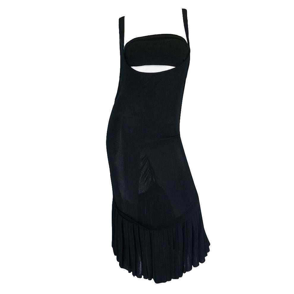Spring 1990 Azzedine Alaia Scooped Front "Fishtail"Dress