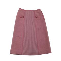 Vintage 1960s Courreges Pink Sweater Skirt