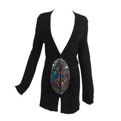 Marjan Pejoski-Björk-black jersey sweater with painted perspex panels 9