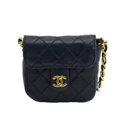 Retro 1980's Chanel Navy Mini Quilted Bag