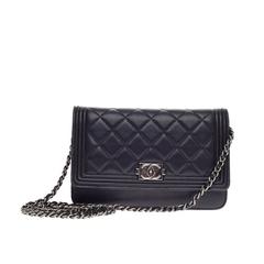 Chanel Boy Wallet On Chain Quilted Lambskin