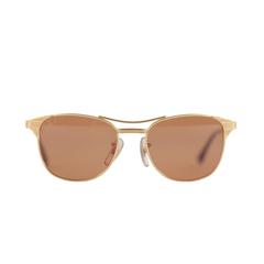 RAY BAN B&L Vintage Sunglasses SIGNET gold EYEWEAR CHROMAX lens 24K GP w/CASE