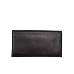 Tod's Black Leather Long Open Wallet