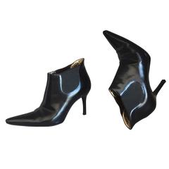 Dolce & Gabbana Size 36 / 6 Black Leather Ankle Boots / Booties 2