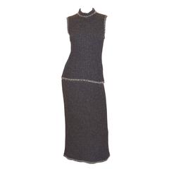 Christian Dior Turtleneck Sweater & Skirt Set