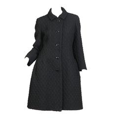Chic Early 1960s Frank Gallant Wool Coat